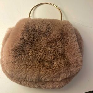 Jennifer & company tan fur bag/crossbody